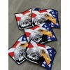 American Bald Eagle Patch 3.75” embroidered Iron on-Sew-On