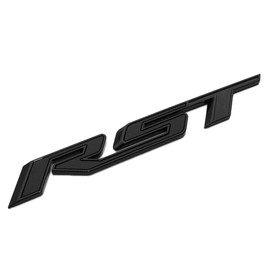 1Pcs RST Tailgate Emblem Badge Letter Inserts Replacement For 2019 2020 2021 Silverado 1500 Tahoe Yukon SUV 4x4 (Matt Black)