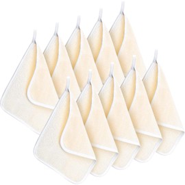 Toallas Exfoliantes de Nailon Tatuo 10 Paquetes - Borde Blanco