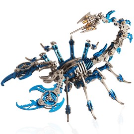 YUEZUDPO 3D Metal Puzzles for Adults, Scorpion 3D Metal Model Kits to Build DIY Colorful 3D Puzzle Ornaments for Adults,Teens Birthday Christmas