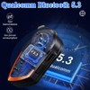 OBEST Motorcycle Helmet Intercom Bluetooth 5.3 HD Sound Quality RGB