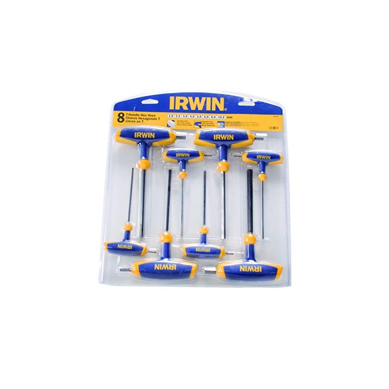 IRWIN IRWT10771-TBK T10771 T Handle Hex Key Set (8 Pieces)