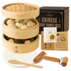 Cooking Gift Set Co. Bamboo Steamer Basket Soup Dumpling Kit
