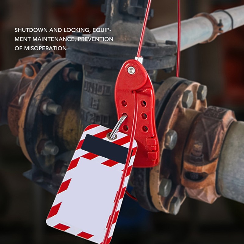 Adjustable Cable Lockout Fish Shaped Stainless Steel Safety Cable Lock