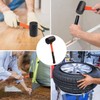 4 PCS 12 OZ Rubber Mallet, Rubber Hammer Head, Rubber