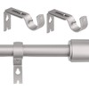 AYSUM Curtain Pole Brackets, 6Pcs Adjustable Curtain Rod Brackets for