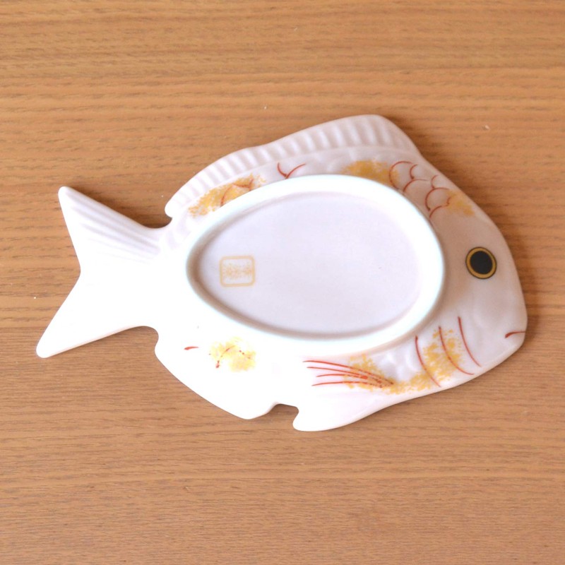 New Year Tableware, Japanese Tableware, Small Plate, Sea Bream, Lucky