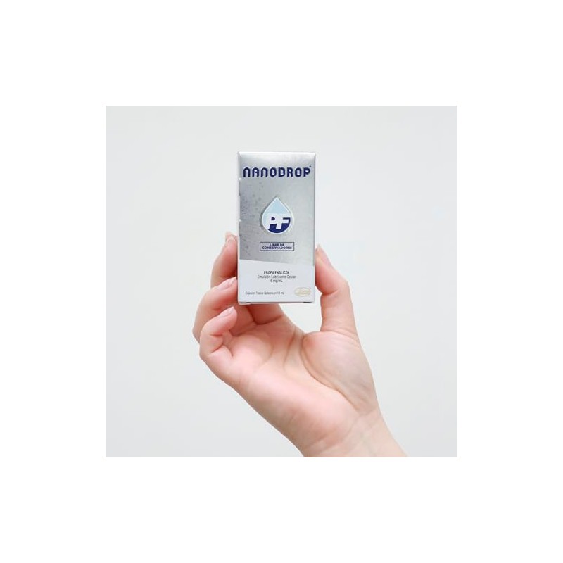 Nanodrop Gotas Oftálmicas Unidad Nanoemulsión Hidratación Protección Extendida Película Lagrimal