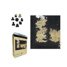 Crafthub Game of Thrones Wooden Puzzles for Adults – A3 Size with 291 Pieces Wood Puzzles – The Westeros Map – Jigsaw Puzzles with Unique Shapes – 10" x 15.4"