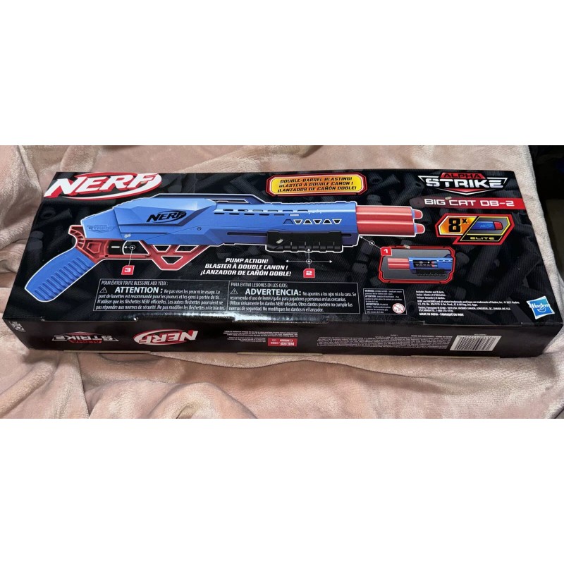 Nerf Alpha Strike Big Cat DB-2, Includes One Nerf Gun
