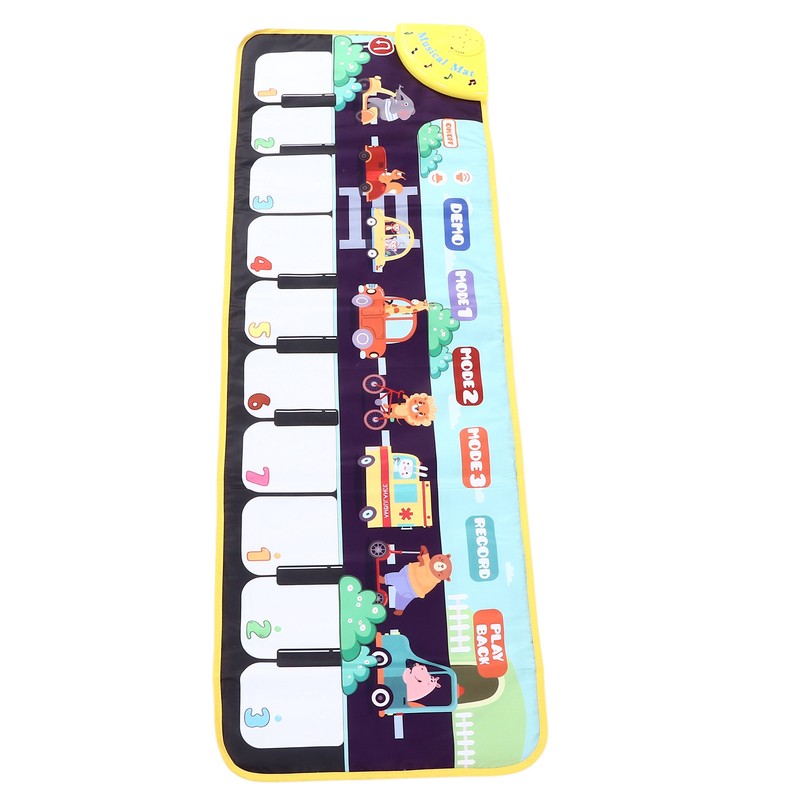 Children Musical Mat Animal Pattern Musical Keyboard Mat Early Learning