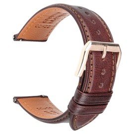 REZERO Quick Change Watch Straps, Leather Watch Strap, Replacement Straps Made of Italian Calf Leather, Soft Leather Straps for Men, Women, 18 mm, 19 mm, 20 mm, 21 mm, 22 mm, 23 mm, 24 mm, Leather, No