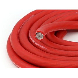 KnuKonceptz Kolossus Flex Kable 0 Gauge Power Wire Red OFC (Sold in 5 Foot increments)