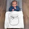Azeeda 'Round Jar' Cotton Baby Blanket/Shawl (BY00040070)