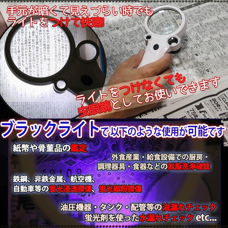 Phoenix Clione Type Hand Magnifier Magnification Magnifier Magnifier Magnifier with