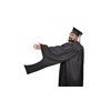 Unisex Masters Cap and Gown with 2025 Year Charm, Masters