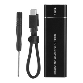 USB3.1 to M.2 for NVME HDD Enclosure for Windows 98 / Se / Me / 2000 / XP / Vista / Win7 / Win8 / Win10 / MAC OS 8.6 (Not Inclube Hard Disk)