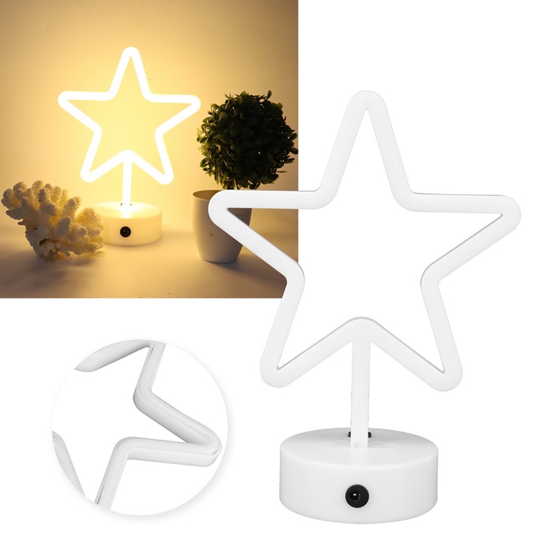 LED Neon Light FivePointed Star Neon Sign Art Decoration for