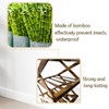 Ayedvan Bamboo Foldable Shoes Organizer Shoe Rack Free Standing Shelf