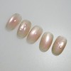 Guava handmade nail tip cheek magnet nail - almond short