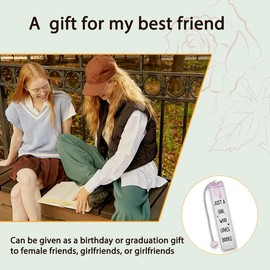 Book Lover Gifts for Women Bookmarks Reading Accessories for Girls Bookworm Graduation Birthday Gift for Book Reader Markers Page Markers for Books Club Gifts for Women Student Librarian Gift Ideas