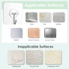 Lomrsiul Adhesive Wall Hooks for Hanging, Clear Removable Window Hooks