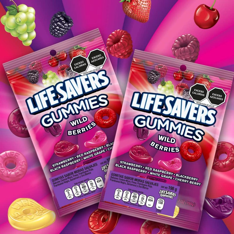 Life Savers Gomitas sabor moras salvajes, 198g