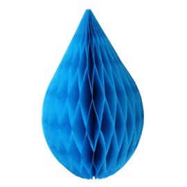 3-Pack 5 Inch Mini Rain Drop Honeycomb Ornament Decoration (Turquoise)