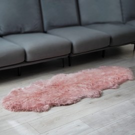 MH MYLUNE HOME Genuine Sheepskin Rug, New Zealand Sheepskin Throw Luxury, Flu...