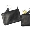 Leather Key Case 310, Soft touch cowhide leather black