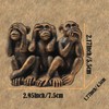 ENNAS Three Wise Monkeys Statue, See No Evil Hear No