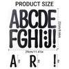 4 Sheets Large Letter Stickers, 4 Inch Waterproof Number Sticker
