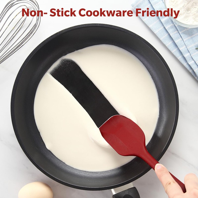 Wanbasion 5 Piece Premium Silicone Spatula Set Heat Resistant, Kitchen