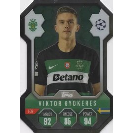 Match Attax 2024 2025 Victor Gyokeres Chrome Pro Elite Trading Card