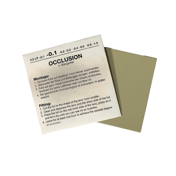 Bangerter Occlusion Foil | 0.1 Power | Reduce Visual Acuity