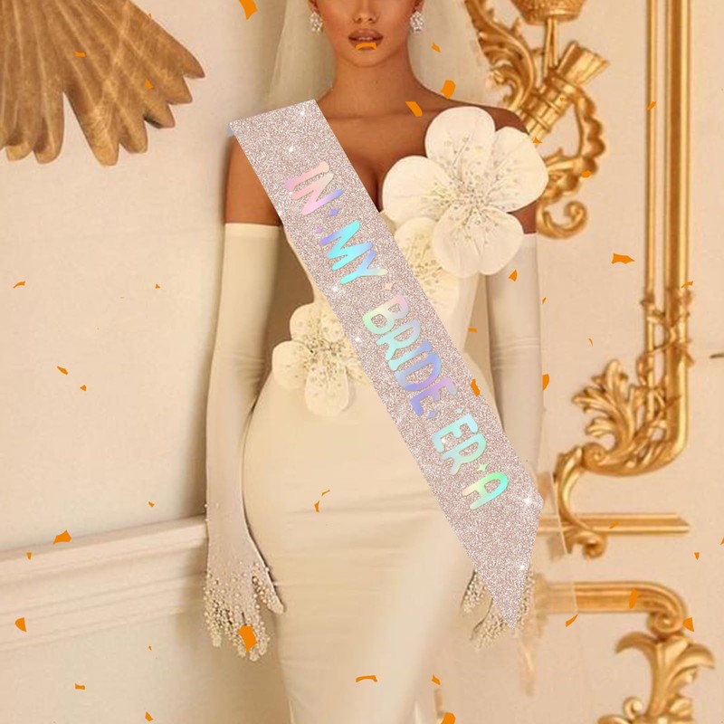 Vuzvuv Rose Gold In My Bride Era Sash for Bachelorette