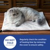 NICREW Cat Heating Pad, Temperature Adjustable Heated Cat Bed with