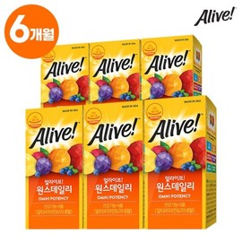 Alive Once Daily Multivitamin 30 Tablets x 6 Bottles / 얼라이브 원스데일리 멀티비타민 30정x6병