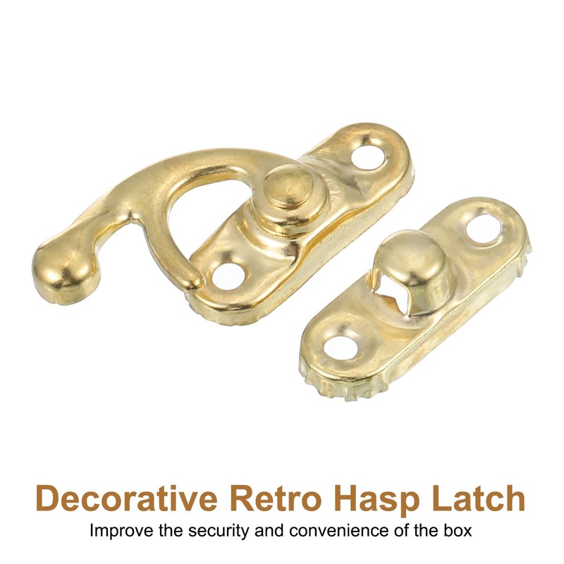 sourcing map 6 Pcs Vintage Lock Clasp, 23 x 26mm