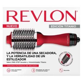 REVLON One-step Titanium dryer and volumizer - Red Titanium- Spanish Version