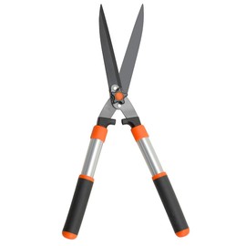 Zenport HS723 Hedge Shear Telescopic 11.25 Aluminum Handle, 8.75-Inch Straight Blade, Orange/Black