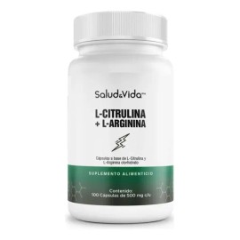 L-citrulina Con Arginina 100 Cápsulas 500mg Salud & Vida Mx N/a