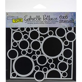 THE CRAFTERS WORKSHOP Template 6"X6"-Bubble Rebound, us:one Size, Multicolored