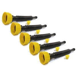 The ROP Shop | (Pack of 5) Gas Can Spout Kits with Filters & Plugs for Gasoline & Water Jugs