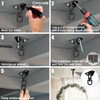 Hammock Hanging Kit,Hanging Chair Hardware 360°Rotating 1200 lb Capacity Hammock