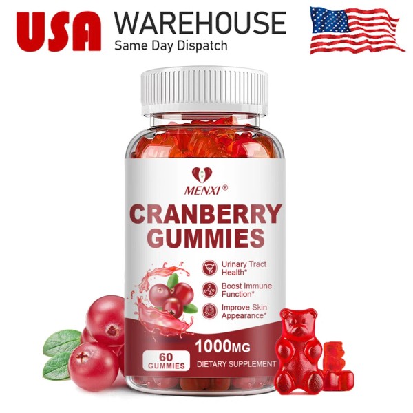MENXI Cranberry Gummies Support Immune Urinary Health Bladder Health Hormonal