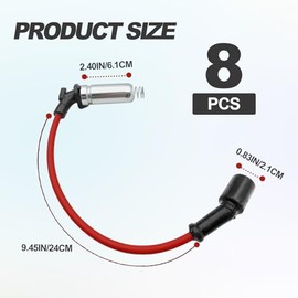 Juego de 8 cables de bujías y bujías de iridio – compatible con Chevy/GMC 2000-2013 4.8L/5.3L/6.0L/6.2L V8 (Silverado, Tahoe, Yukon, Escalade) – Susti