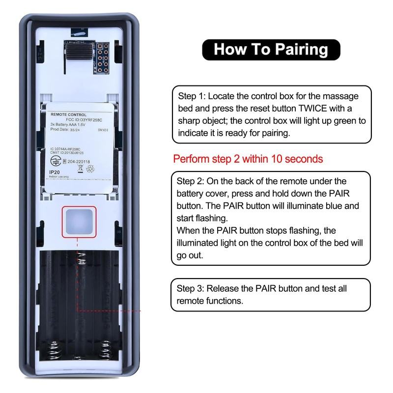 PZL New Replacement for Serta Motion Perfect 2.0 Adjustable Bed