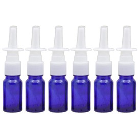 SYBL 3Pcs 10Ml/0.3oz Empty Glass Nasal Spray Bottle Fine Sprayers Storage Holder Container