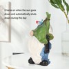 Faceless Doll Statue Exquisite Solar Powered Light Bright Colors Durable